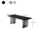 Table à manger en pierre moderne médiévale, Table à Double piédestal pour cuisine