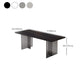 Table à manger en pierre moderne médiévale, Table à Double piédestal pour cuisine