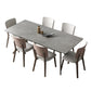 Medieval Modern Stone Dining Table Trestle Base Table for Dining Room Clearhalo 'Dining Tables & Seating' 'Dining Tables' 'dining_table' 'furn' 'furn_dining_table' 'Furniture' 'Kitchen & Dining Furniture' 6677251
