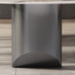 Table à manger moderne en pierre, double guéridon pour salle à manger