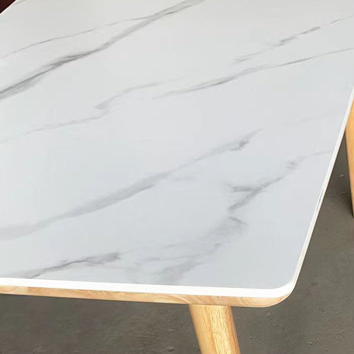 Medieval Modern Stone Dining Table 4 Legs Table for Living Room Clearhalo 'Dining Tables & Seating' 'Dining Tables' 'dining_table' 'furn' 'furn_dining_table' 'Furniture' 'Kitchen & Dining Furniture' 6677288