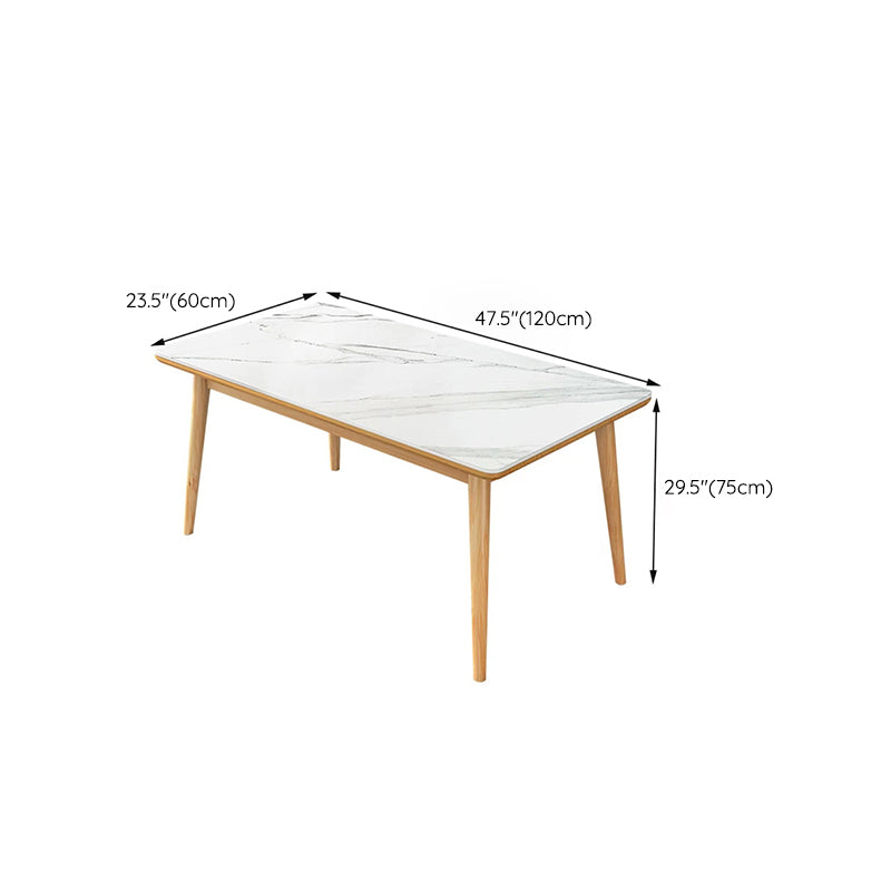 Medieval Modern Stone Dining Table 4 Legs Table for Living Room Clearhalo 'Dining Tables & Seating' 'Dining Tables' 'dining_table' 'furn' 'furn_dining_table' 'Furniture' 'Kitchen & Dining Furniture' 6677295