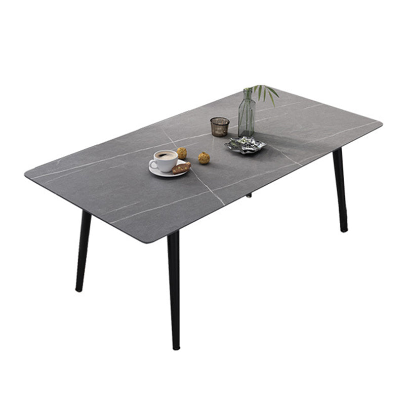 Middeleeuwse moderne stenen eettafel 4 poten eettafel voor keuken