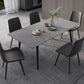 Middeleeuwse moderne stenen eettafel 4 poten eettafel voor keuken