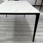 Mesa de comedor moderna medieval de piedra, mesa de comedor de 4 patas para cocina