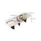 Mesa de comedor rectangular industrial Mesa de piedra sinterizada con patas de metal
