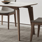 Industrial Style Dining Table Sintered Stone Table with Wooden Legs for Home Use Clearhalo 'Dining Tables & Seating' 'Dining Tables' 'dining_table' 'furn' 'furn_dining_table' 'Furniture' 'Kitchen & Dining Furniture' 6677483