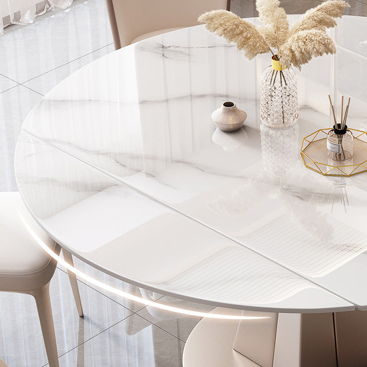 Modern Stone Round Dining Table Pedestal Table for Dining Room Clearhalo 'Dining Tables & Seating' 'Dining Tables' 'dining_table' 'furn' 'furn_dining_table' 'Furniture' 'Kitchen & Dining Furniture' 6677528