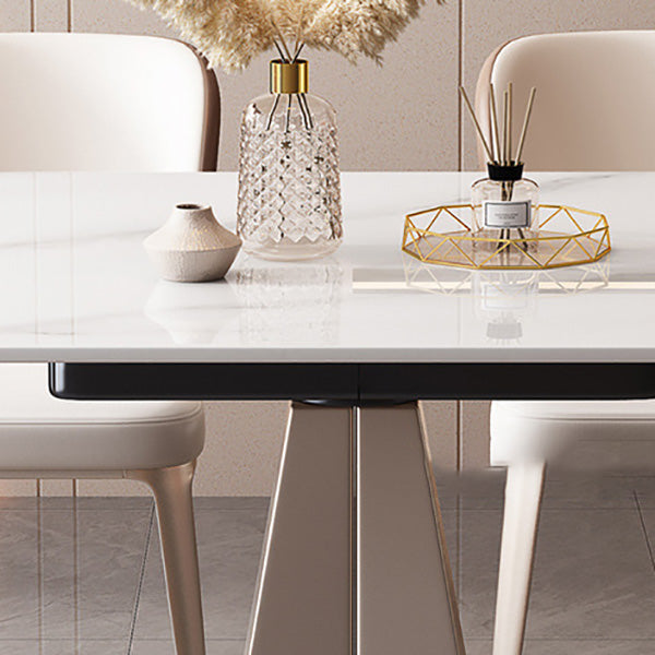 Modern Stone Round Dining Table Pedestal Table for Dining Room Clearhalo 'Dining Tables & Seating' 'Dining Tables' 'dining_table' 'furn' 'furn_dining_table' 'Furniture' 'Kitchen & Dining Furniture' 6677530