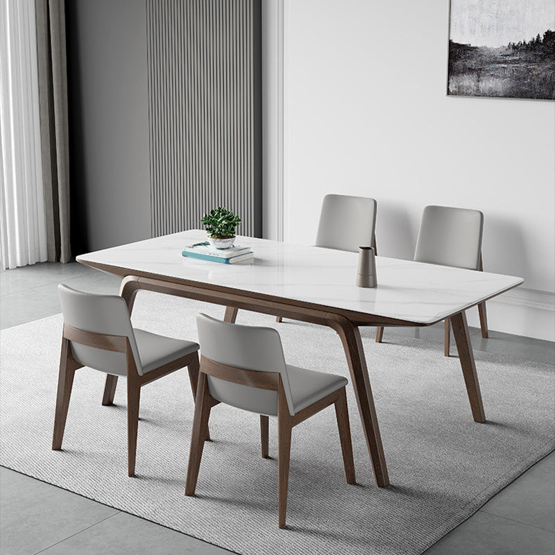 Table à manger en pierre moderne médiévale Table rectangulaire pour salle à manger