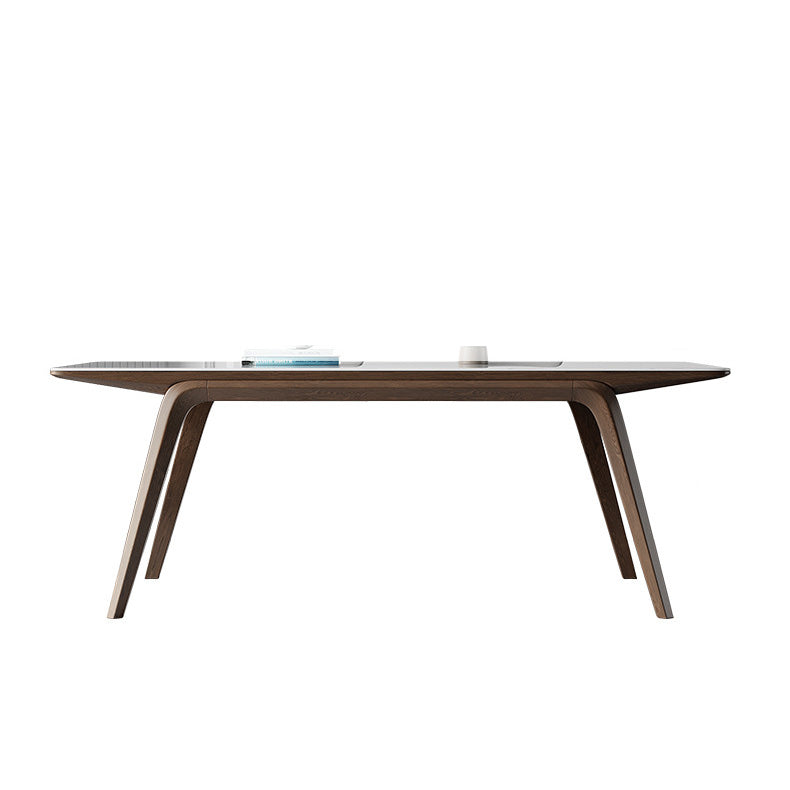 Table à manger en pierre moderne médiévale Table rectangulaire pour salle à manger