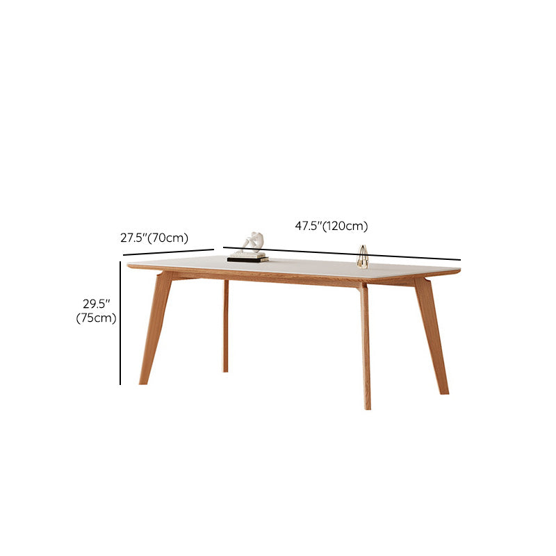 Medieval Modern Stone Dinette Table 4 Legs Dining Table for Kitchen Clearhalo 'Dining Tables & Seating' 'Dining Tables' 'dining_table' 'furn' 'furn_dining_table' 'Furniture' 'Kitchen & Dining Furniture' 6677567