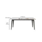 Medieval Modern Stone Dining Table 4 Legs Rectangle Table for Kitchen