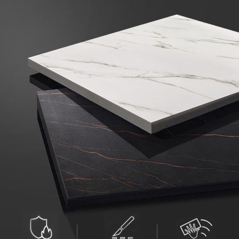 Medieval Modern Stone Dinette Table Rectangle Table for Dining Room Clearhalo 'Dining Tables & Seating' 'Dining Tables' 'dining_table' 'furn' 'furn_dining_table' 'Furniture' 'Kitchen & Dining Furniture' 6677601