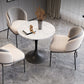 Modern Stone Round Dining Table Tulip Pedestal Table for Dining Room 27.6"L x 27.6"W x 29.5"H Without Chairs Clearhalo 'Dining Tables & Seating' 'Dining Tables' 'dining_table' 'furn' 'furn_dining_table' 'Furniture' 'Kitchen & Dining Furniture' 6677628