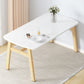 Glam Style Dining Wood Table Dining Rectangle Table for Home Use White Without Chairs Clearhalo 'Dining Tables & Seating' 'Dining Tables' 'dining_table' 'furn' 'furn_dining_table' 'Furniture' 'Kitchen & Dining Furniture' 6677637