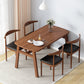 Glam Style Dining Wood Table Dining Rectangle Table for Home Use Walnut 47.2"L x 23.6"W x 29.5"H Without Chairs Clearhalo 'Dining Tables & Seating' 'Dining Tables' 'dining_table' 'furn' 'furn_dining_table' 'Furniture' 'Kitchen & Dining Furniture' 6677638