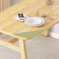 Glam Style Dining Wood Table Dining Rectangle Table for Home Use Clearhalo 'Dining Tables & Seating' 'Dining Tables' 'dining_table' 'furn' 'furn_dining_table' 'Furniture' 'Kitchen & Dining Furniture' 6677642