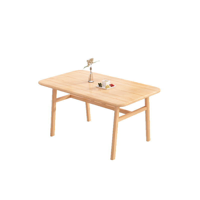 Glam Style Dining Wood Table Dining Rectangle Table for Home Use Clearhalo 'Dining Tables & Seating' 'Dining Tables' 'dining_table' 'furn' 'furn_dining_table' 'Furniture' 'Kitchen & Dining Furniture' 6677643