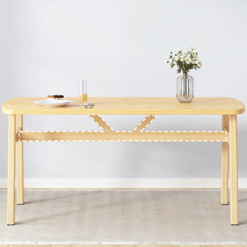 Glam Style Dining Wood Table Dining Rectangle Table for Home Use Clearhalo 'Dining Tables & Seating' 'Dining Tables' 'dining_table' 'furn' 'furn_dining_table' 'Furniture' 'Kitchen & Dining Furniture' 6677645