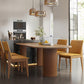 Modern Pine Wood Dining Table 3 Wooden Legs Table for Dining Room