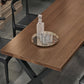 Industrial Dining Wood Table Dining Rectangle Table with Metal Legs