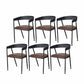 Metal Open Back Dining Chairs Industrial Upholstered Dining Chairs