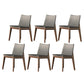 Industrial Parsons Chair Solid Wood Legs Upholstered Side Chair