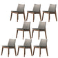 Industrial Parsons Chair Solid Wood Legs Upholstered Side Chair