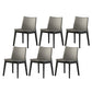 Industrial Parsons Chair Solid Wood Legs Upholstered Side Chair