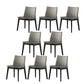 Industrial Parsons Chair Solid Wood Legs Upholstered Side Chair