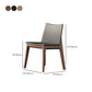 Industrial Parsons Chair Solid Wood Legs Upholstered Side Chair