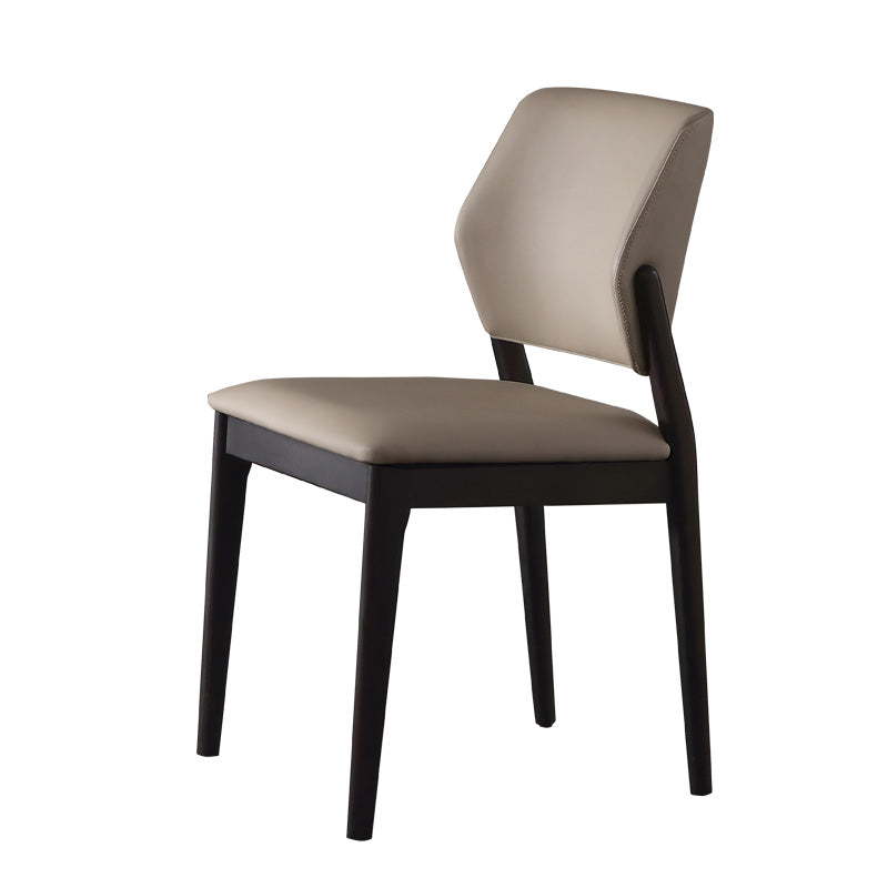 Industrial Solid Wood Dining Chair Wingback Upholstered Side Chair Clearhalo 'Dining Chairs' 'Dining Tables & Seating' 'dining_chair' 'furn' 'furn_dining_chair' 'Furniture' 'Kitchen & Dining Furniture' 6680018