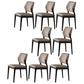 Industrial Solid Wood Dining Chair Wingback Upholstered Side Chair 8 Piece Set Black Clearhalo 'Dining Chairs' 'Dining Tables & Seating' 'dining_chair' 'furn' 'furn_dining_chair' 'Furniture' 'Kitchen & Dining Furniture' 6680019