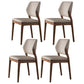 Industrial Solid Wood Dining Chair Wingback Upholstered Side Chair 4 Piece Set Walnut Clearhalo 'Dining Chairs' 'Dining Tables & Seating' 'dining_chair' 'furn' 'furn_dining_chair' 'Furniture' 'Kitchen & Dining Furniture' 6680024
