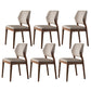 Industrial Solid Wood Dining Chair Wingback Upholstered Side Chair 6 Piece Set Walnut Clearhalo 'Dining Chairs' 'Dining Tables & Seating' 'dining_chair' 'furn' 'furn_dining_chair' 'Furniture' 'Kitchen & Dining Furniture' 6680026