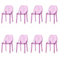Home Indoor Armless Dining Chairs Acrylic Side Parsons Chair