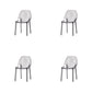 Home Indoor Armless Dining Chairs Acrylic Side Parsons Chair