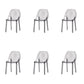 Home Indoor Armless Dining Chairs Acrylic Side Parsons Chair