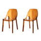 Home Indoor Armless Dining Chairs Acrylic Side Parsons Chair