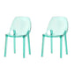 Home Indoor Armless Dining Chairs Acrylic Side Parsons Chair