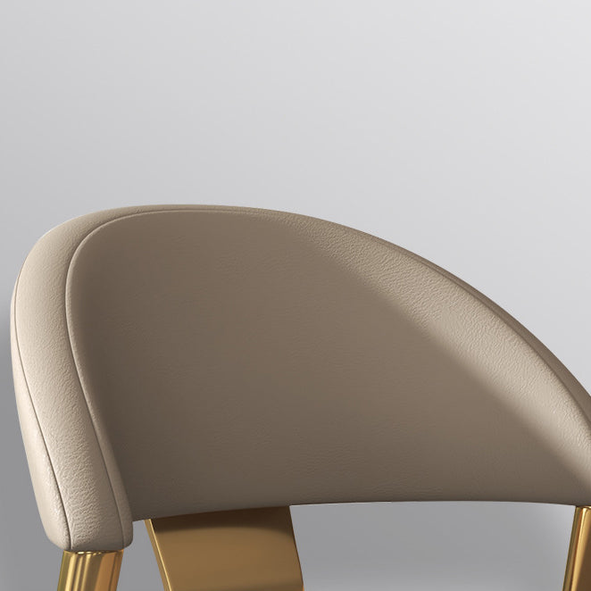 Sedia laterale senza braccio della sala da pranzo sedia da pranzo in pelle finta