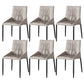 Industrial Leather Dining Chair Parsons Upholstered Arm Chair