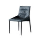 Industrial Leather Dining Chair Parsons Upholstered Arm Chair