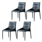 Industrial Leather Dining Chair Parsons Upholstered Arm Chair