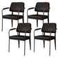 Industrial Kitchen Dining Side Chair Open Back Dining Arm Chair Black 4 Piece Set Clearhalo 'Dining Chairs' 'Dining Tables & Seating' 'dining_chair' 'furn' 'furn_dining_chair' 'Furniture' 'Kitchen & Dining Furniture' 6680235