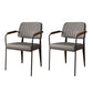 Industrial Kitchen Dining Side Chair Open Back Dining Arm Chair Grey 2 Piece Set Clearhalo 'Dining Chairs' 'Dining Tables & Seating' 'dining_chair' 'furn' 'furn_dining_chair' 'Furniture' 'Kitchen & Dining Furniture' 6680241