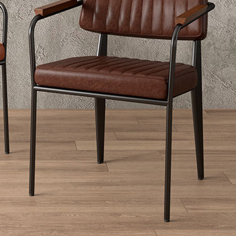 Industrial Kitchen Dining Side Chair Open Back Dining Arm Chair Clearhalo 'Dining Chairs' 'Dining Tables & Seating' 'dining_chair' 'furn' 'furn_dining_chair' 'Furniture' 'Kitchen & Dining Furniture' 6680243