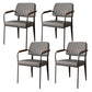 Industrial Kitchen Dining Side Chair Open Back Dining Arm Chair Grey 4 Piece Set Clearhalo 'Dining Chairs' 'Dining Tables & Seating' 'dining_chair' 'furn' 'furn_dining_chair' 'Furniture' 'Kitchen & Dining Furniture' 6680244