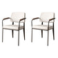 Industrial Kitchen Dining Side Chair Open Back Dining Arm Chair White 2 Piece Set Clearhalo 'Dining Chairs' 'Dining Tables & Seating' 'dining_chair' 'furn' 'furn_dining_chair' 'Furniture' 'Kitchen & Dining Furniture' 6680249